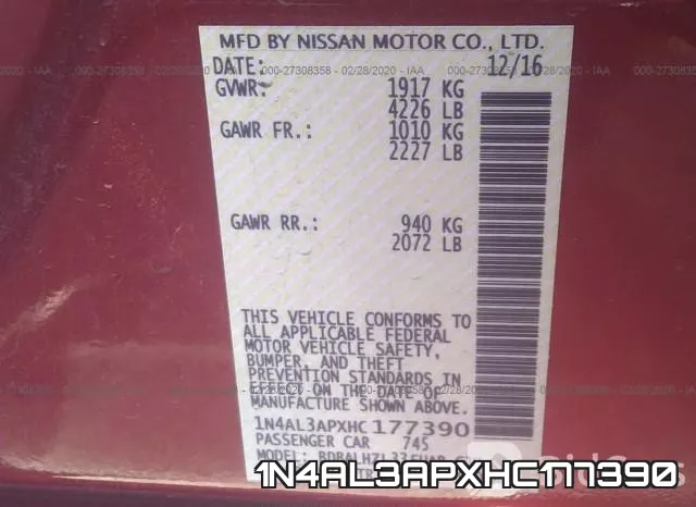 1N4AL3APXHC177390 фото 10