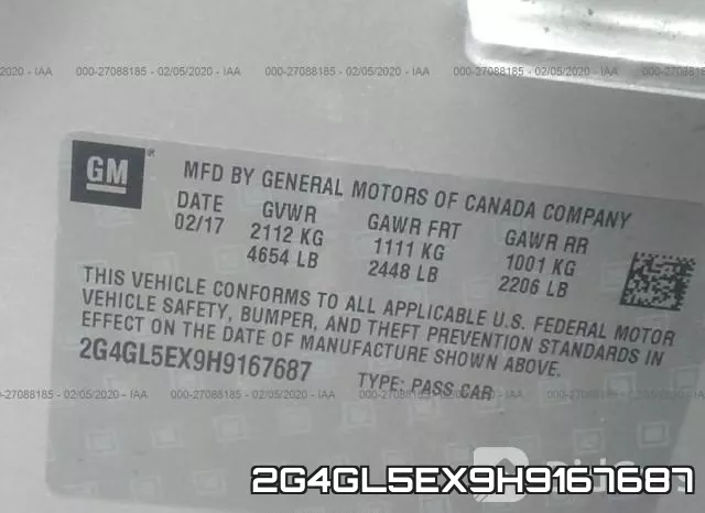 2G4GL5EX9H9167687 фото 10