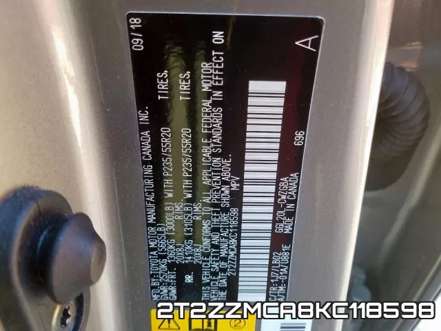 2T2ZZMCA8KC118598 фото 2