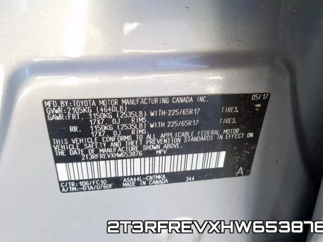 2T3RFREVXHW653876 фото 2