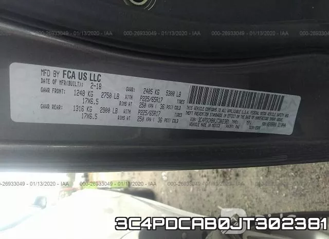 3C4PDCAB0JT302381 фото 10