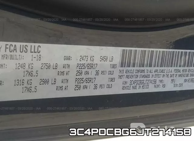 3C4PDCBG6JT274158 фото 10