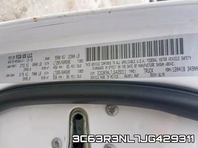 3C63R3NL7JG429311 фото 2