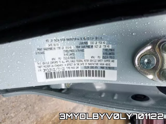 3MYDLBYV0LY701122 фото 2