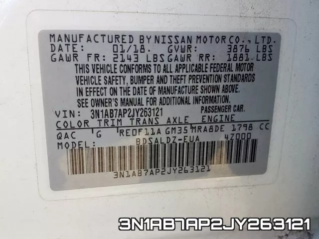 3N1AB7AP2JY263121 фото 2
