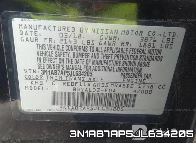 3N1AB7AP5JL634205 фото 10