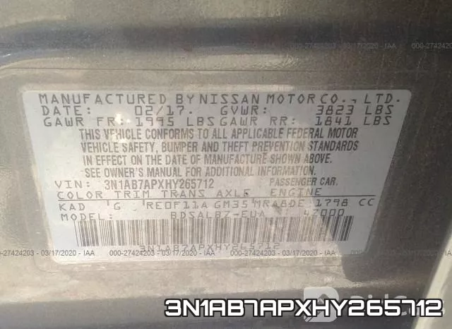 3N1AB7APXHY265712 фото 10