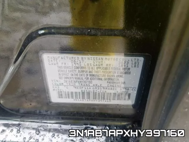 3N1AB7APXHY397160 фото 2
