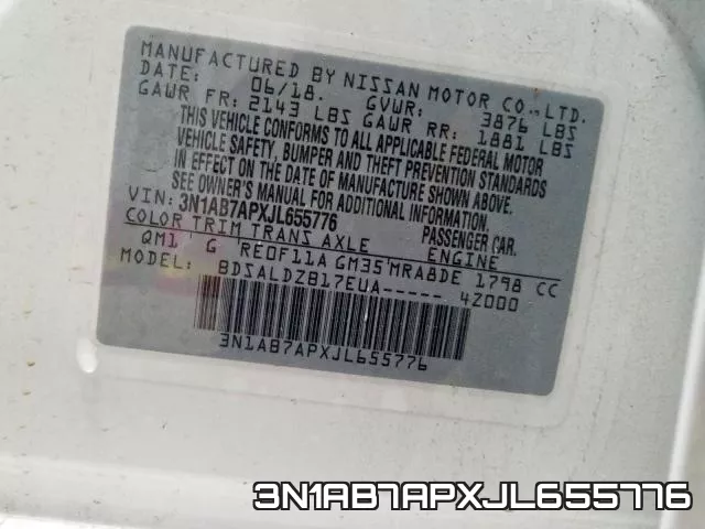 3N1AB7APXJL655776 фото 2