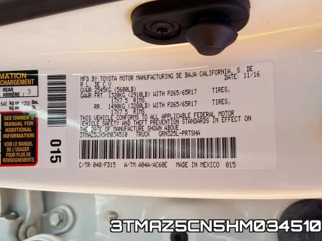 3TMAZ5CN5HM034510 фото 2
