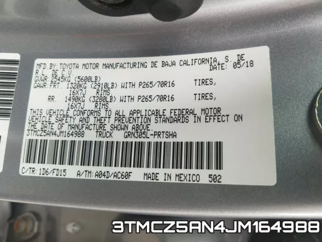 3TMCZ5AN4JM164988 фото 2