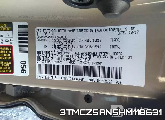 3TMCZ5AN5HM118631 фото 10