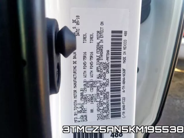 3TMCZ5AN5KM195538 фото 2