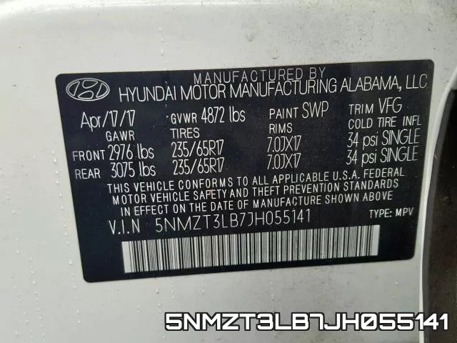 5NMZT3LB7JH055141 фото 2