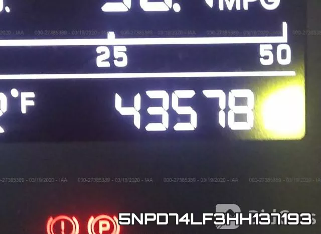 5NPD74LF3HH137193 фото 8