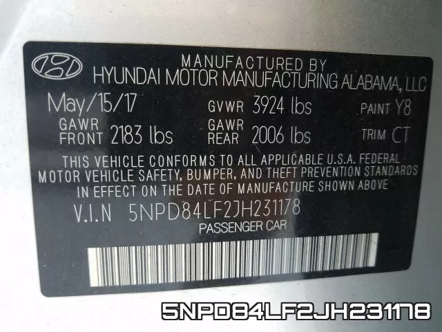 5NPD84LF2JH231178 фото 2