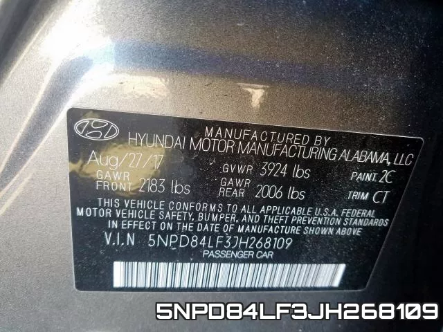 5NPD84LF3JH268109 фото 2