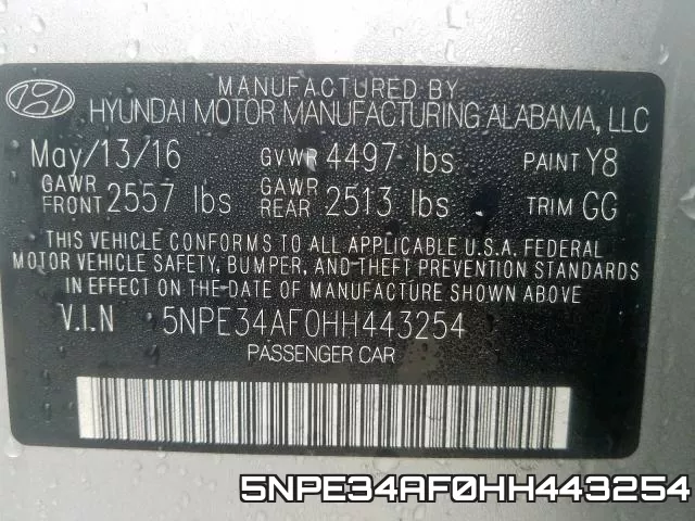 5NPE34AF0HH443254 фото 2