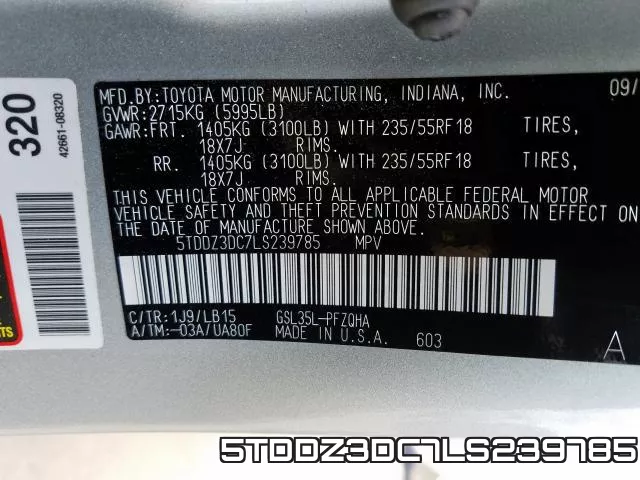 5TDDZ3DC7LS239785 фото 2