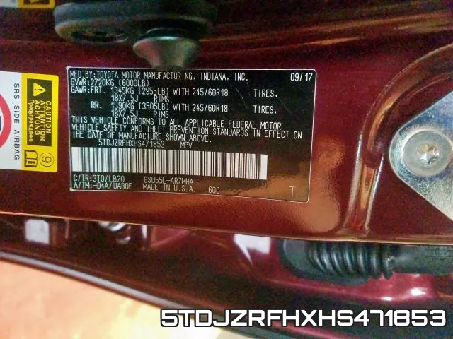 5TDJZRFHXHS471853 фото 2