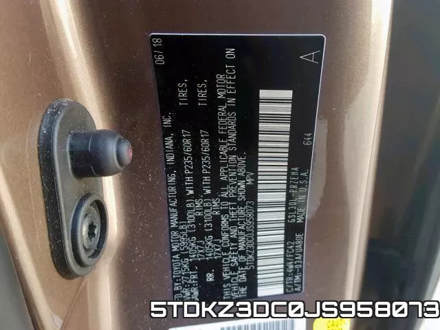5TDKZ3DC0JS958073 фото 2