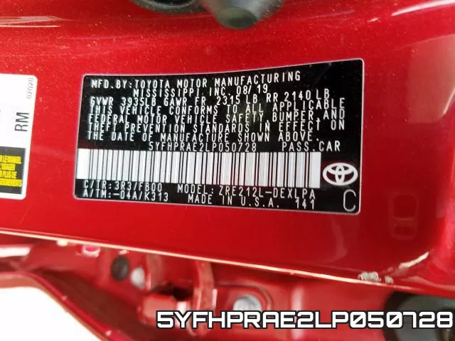5YFHPRAE2LP050728 фото 2