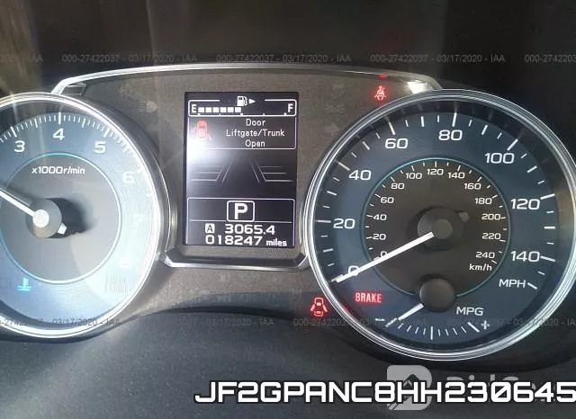 JF2GPANC8HH230645 фото 8