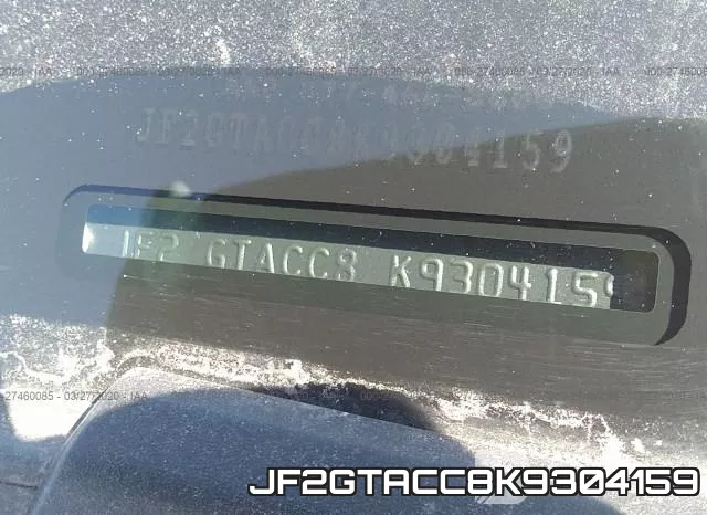 JF2GTACC8K9304159 фото 10