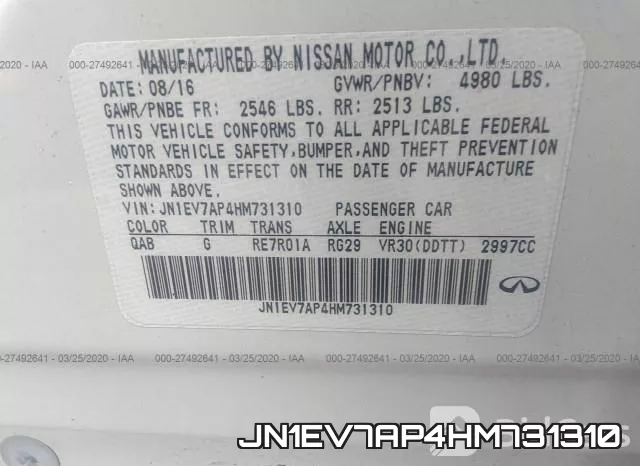 JN1EV7AP4HM731310 фото 10