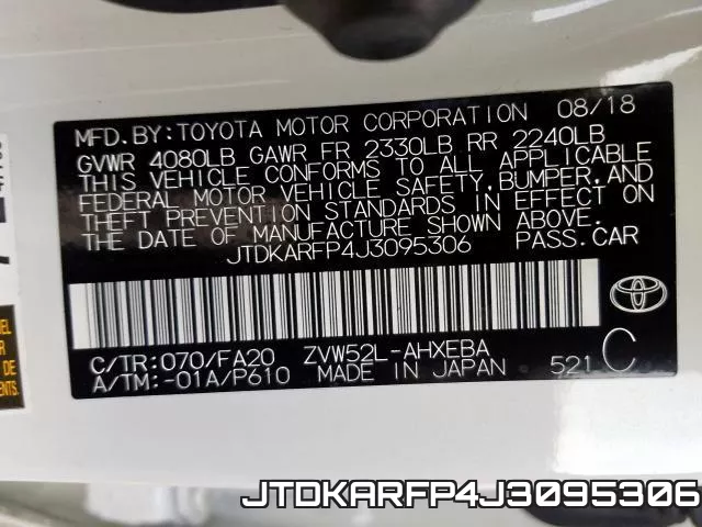 JTDKARFP4J3095306 фото 2