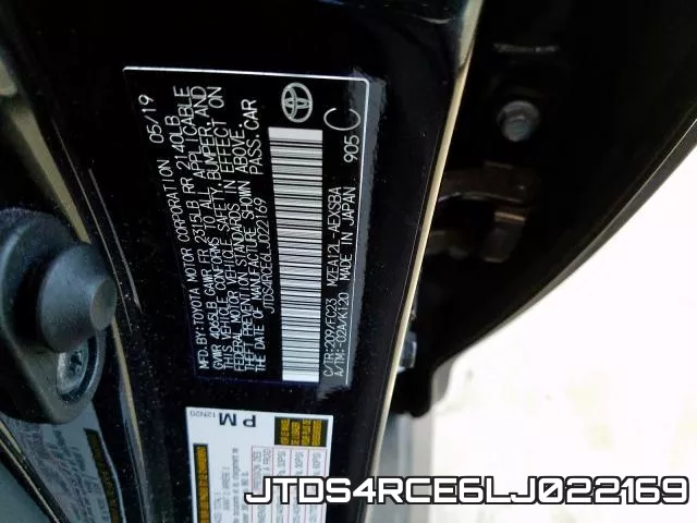 JTDS4RCE6LJ022169 фото 2