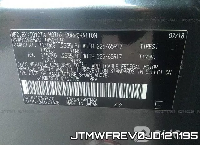 JTMWFREV0JD127195 фото 10