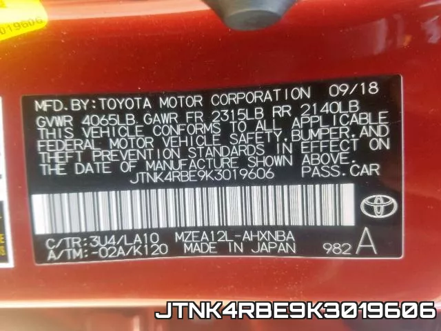 JTNK4RBE9K3019606 фото 2