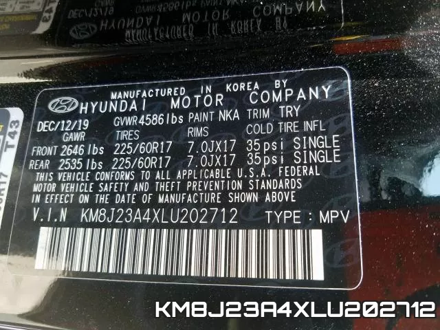 KM8J23A4XLU202712 фото 2