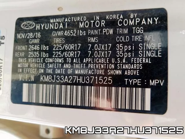 KM8J33A27HU371525 фото 2