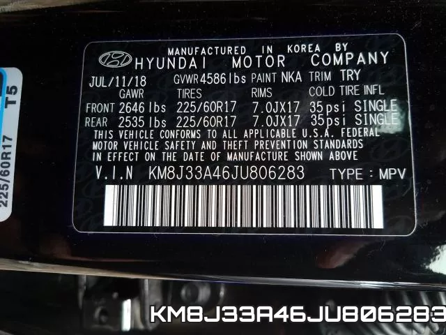 KM8J33A46JU806283 фото 2