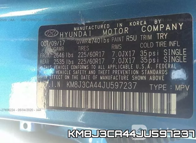 KM8J3CA44JU597237 фото 10