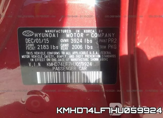 KMHD74LF7HU059924 фото 10