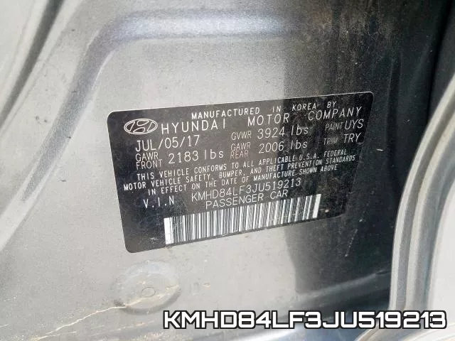 KMHD84LF3JU519213 фото 2