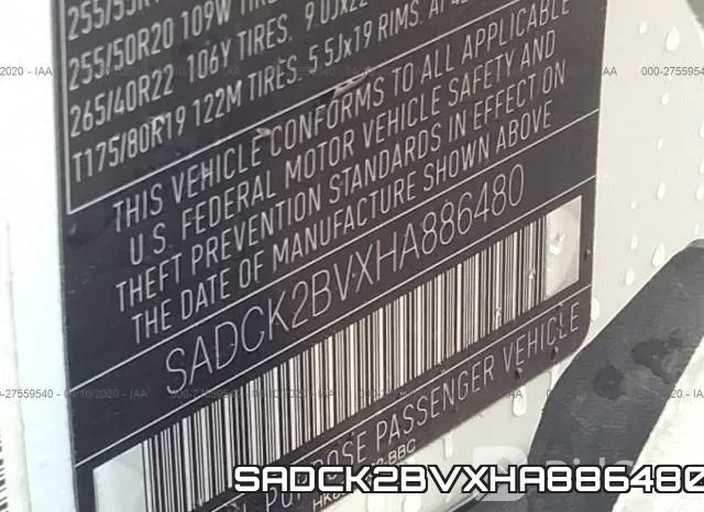 SADCK2BVXHA886480 фото 10