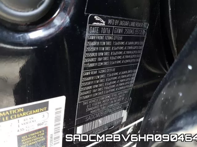 SADCM2BV6HA090464 фото 2