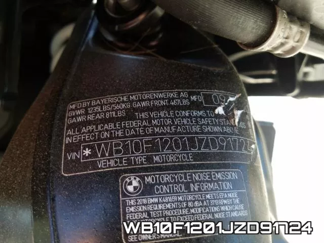 WB10F1201JZD91724 фото 2