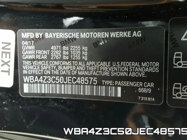 WBA4Z3C50JEC48575 фото 2