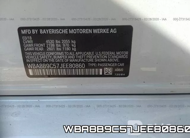 WBA8B9C57JEE80860 фото 10