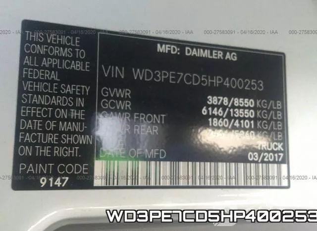 WD3PE7CD5HP400253 фото 10