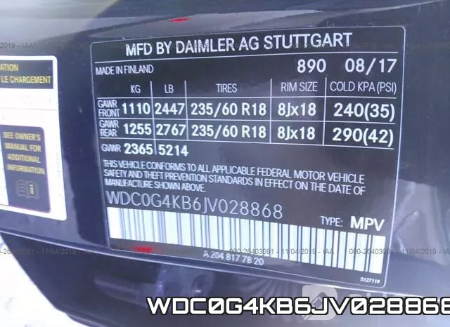WDC0G4KB6JV028868 фото 10