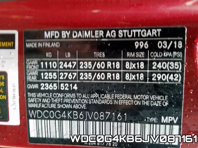 WDC0G4KB6JV087161 фото 2