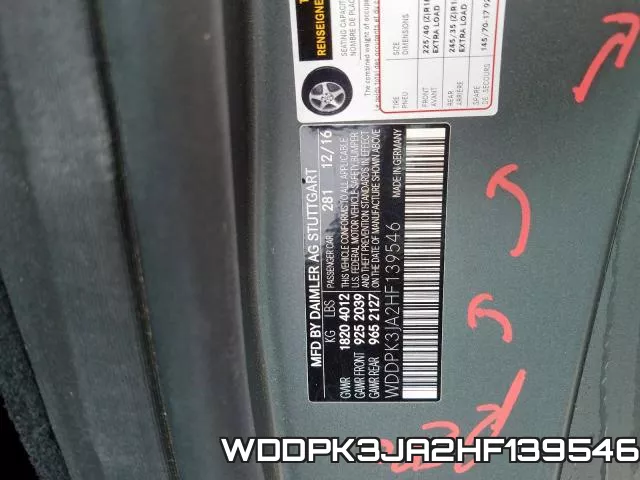 WDDPK3JA2HF139546 фото 2