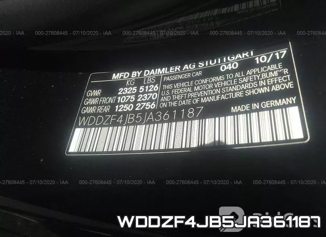 WDDZF4JB5JA361187 фото 10