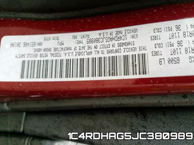 1C4RDHAG5JC380989 фото 2